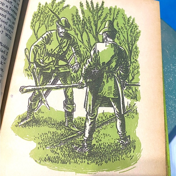 THE MERRY ADVENTURES OF ROBIN HOOD VTG 1955 HARDCOVER BOOK BY HOWARD PYLE 264p. - Picture 5 of 16